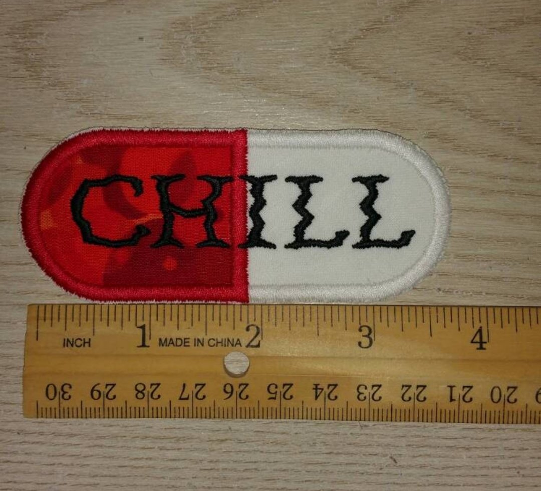 Image of Chill Pill Appliqué 