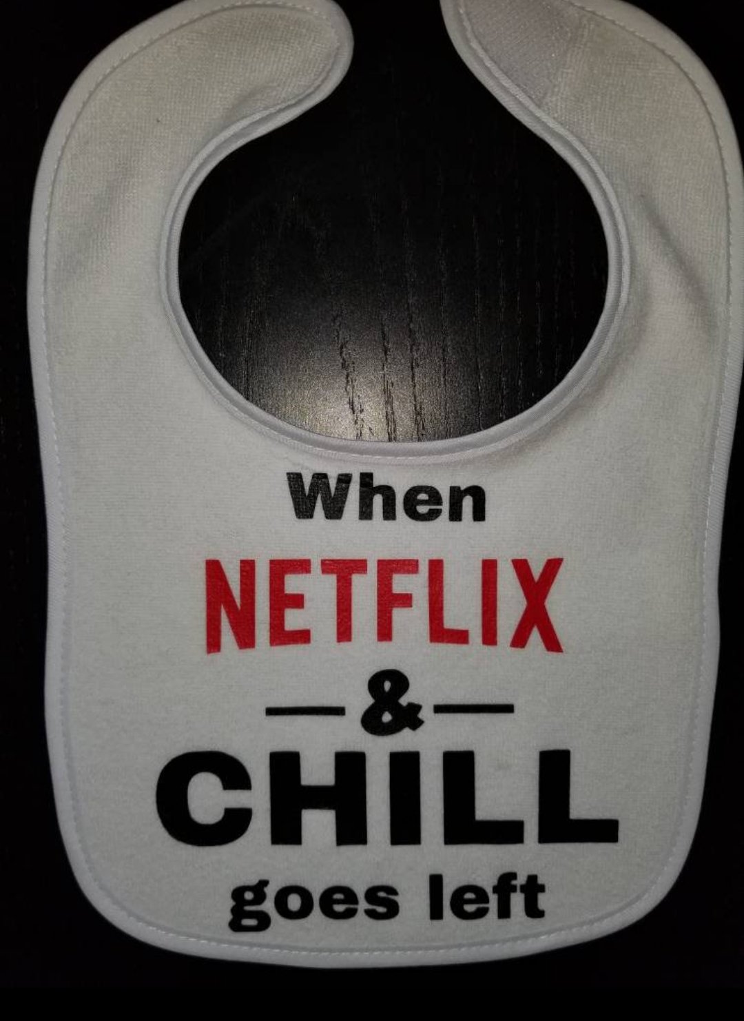 Image of Netflix Gone Wrong Baby Bib, Onesie and/or Tee