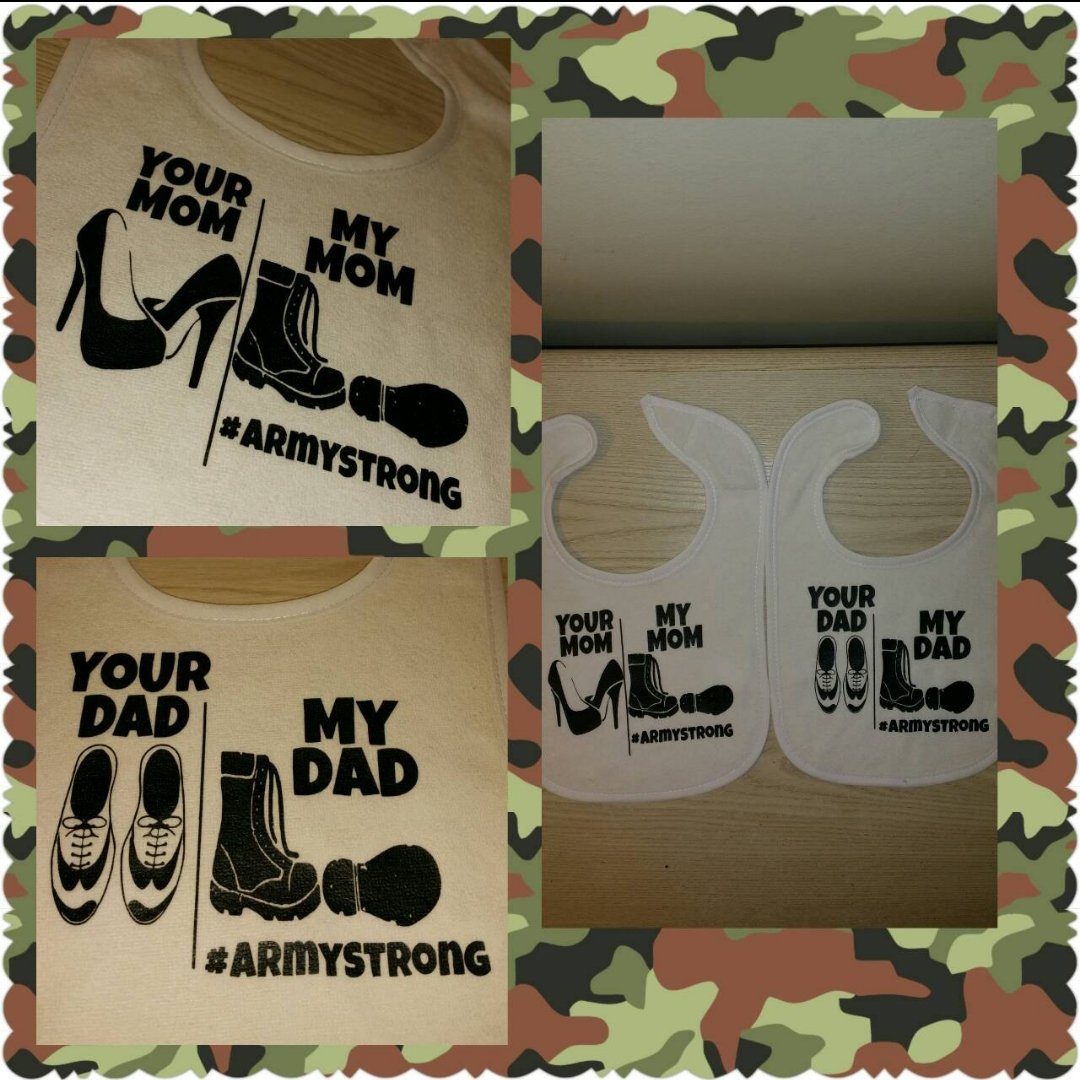Image of Army Mom/Dad Baby Bib, Onesie and/or Tee