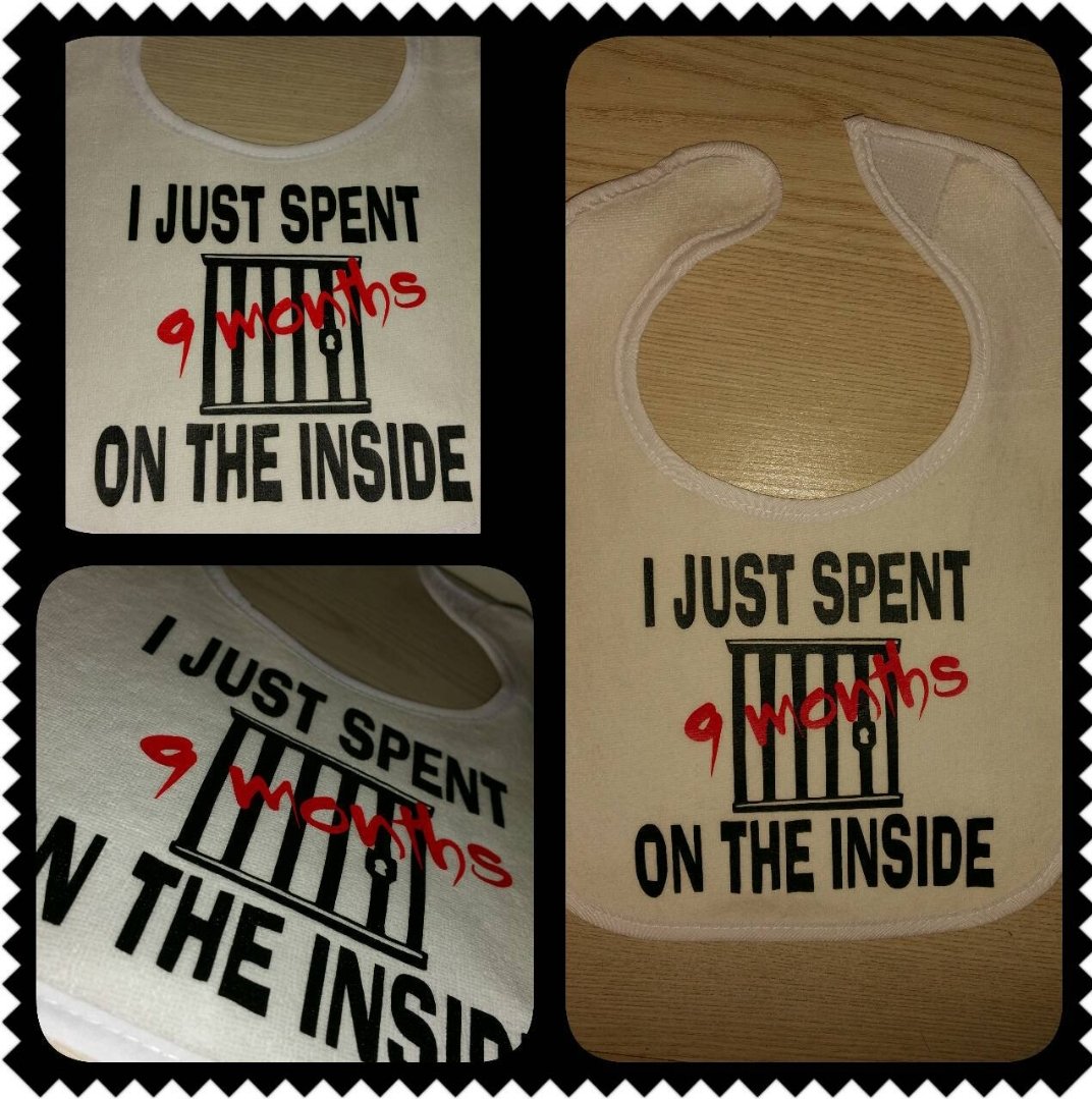 Image of 9 Months Inside Bib, Onesie and/or Tee