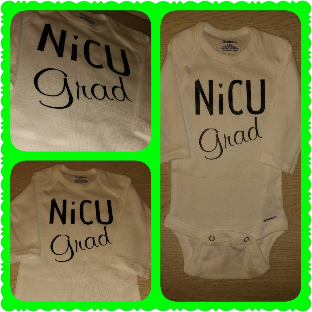 Image of NiCU Grad Baby Bib, Onesie and/or Tee