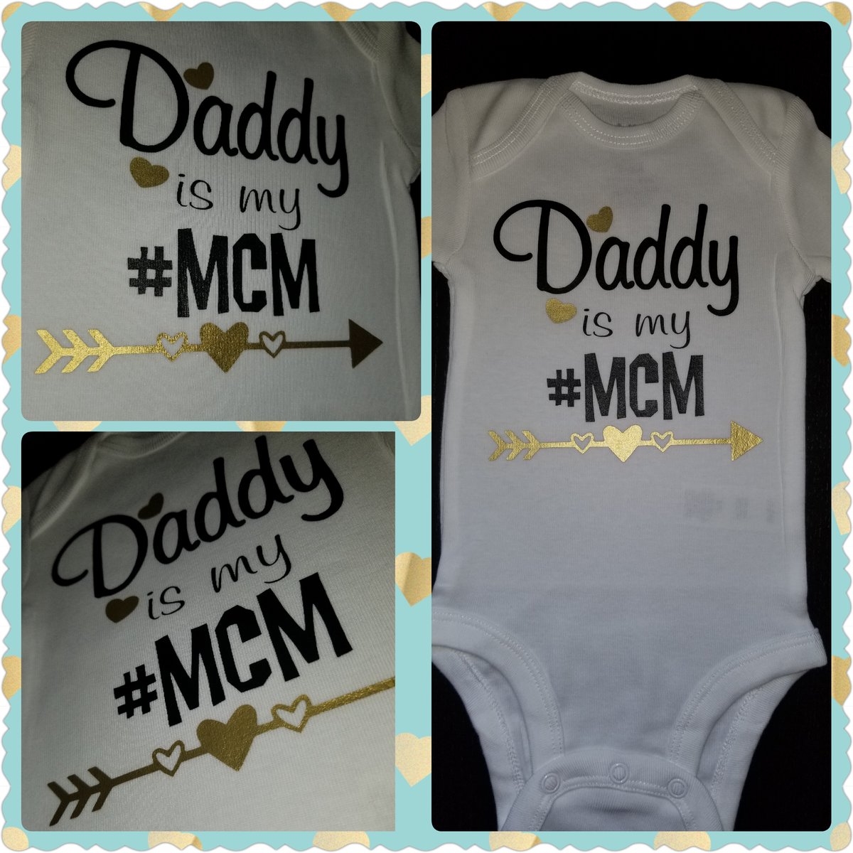 Image of Daddy Is My #MCM Baby Bib, Onesie and/or Tee
