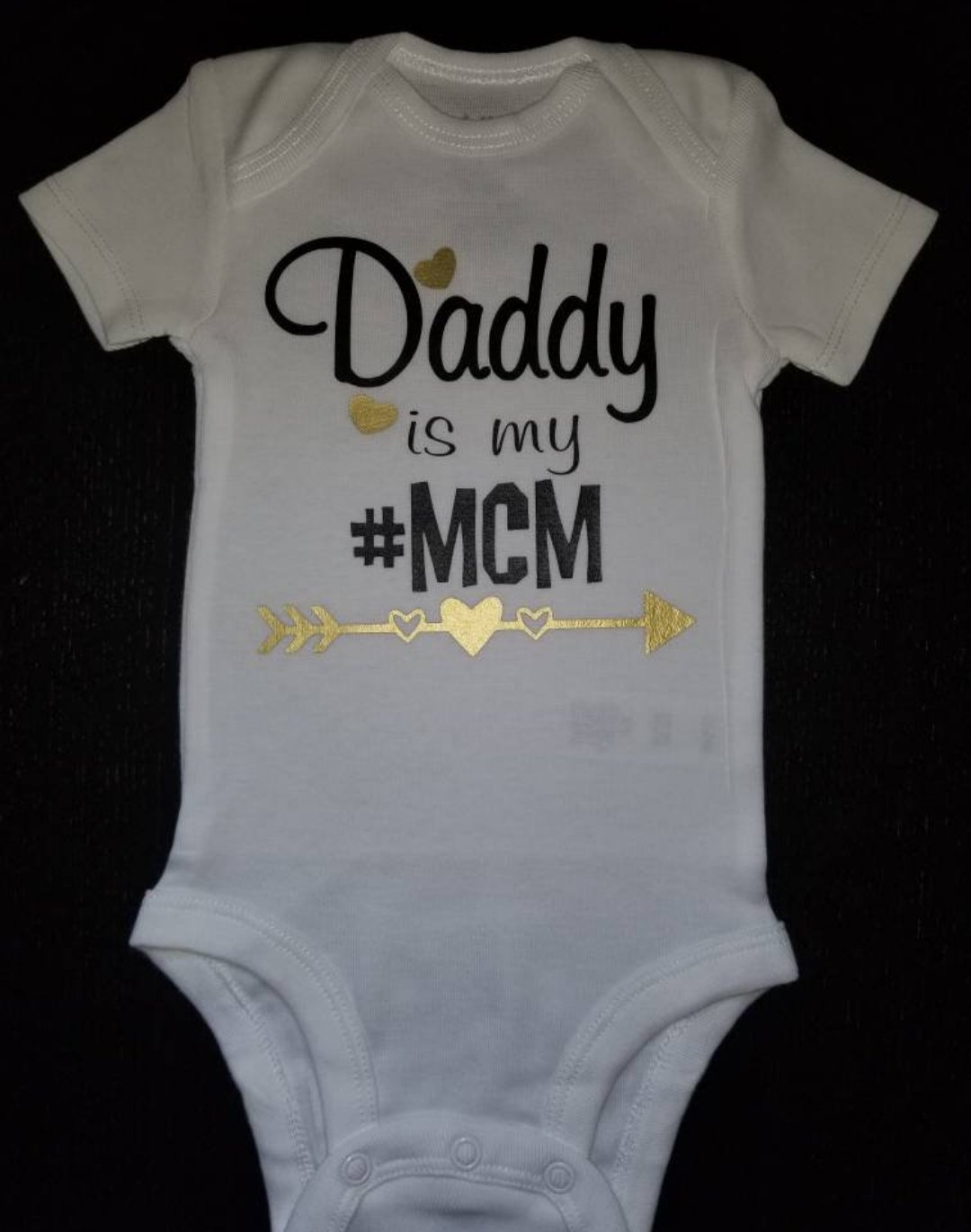 Image of Daddy Is My #MCM Baby Bib, Onesie and/or Tee