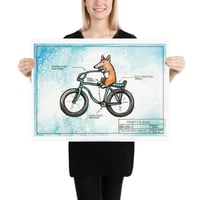 Monty Bike Art Print