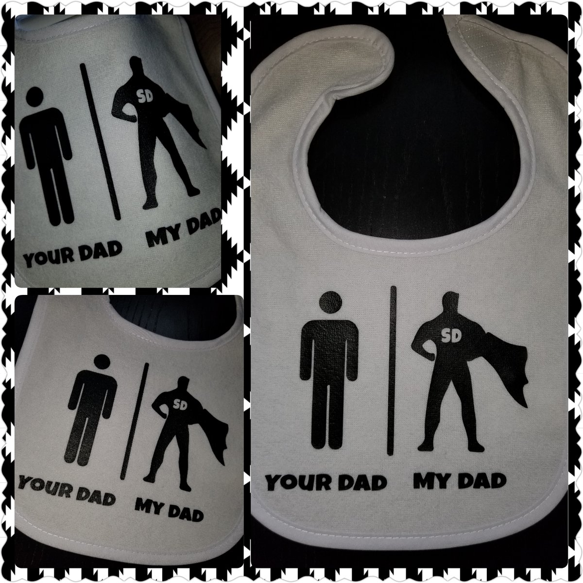 Image of Super Dad Baby Bib, Onesie and/Tee