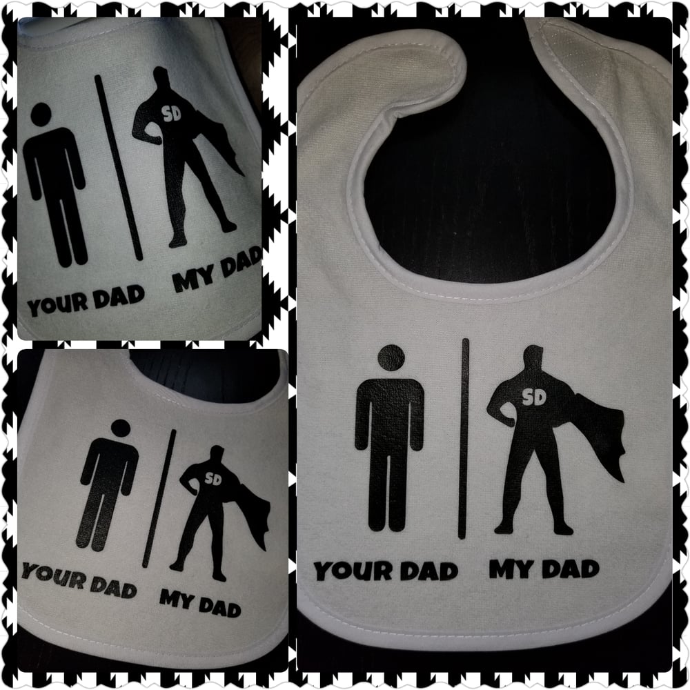 Image of Super Dad Baby Bib, Onesie and/Tee