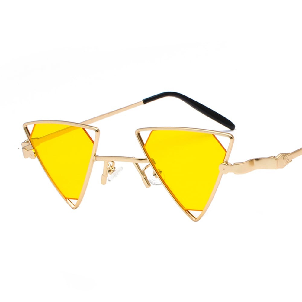 yellow triangle glasses