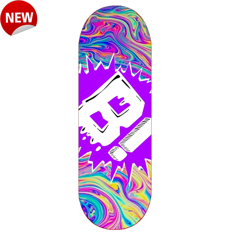 Image of "OVRSZD LOGO" DECK (Purple Stuff)
