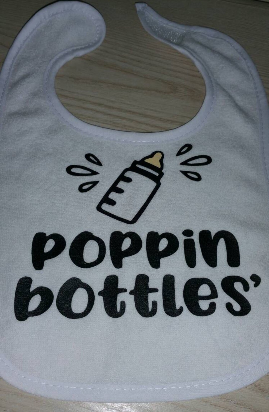 Image of Poppin Bottles Baby Bib, Onesie and/or Tee