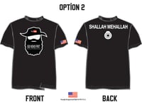 WOMEN'S BLACK SHALLAH MEHALLAH TEE