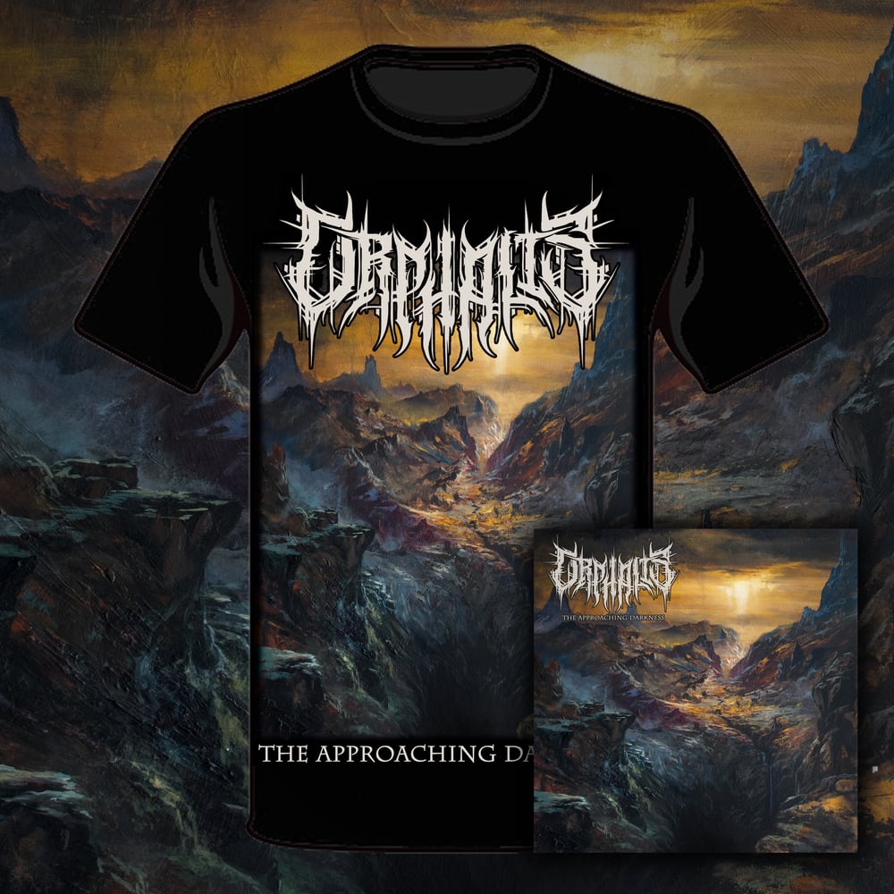 Image of The Approaching Darkness - Shirt + CD Bundle 