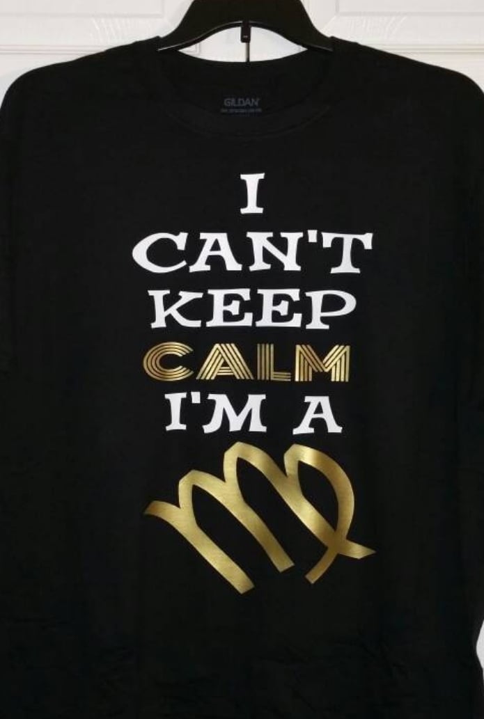 Image of Can't Keep Calm Virgo Baby Bib, Onesie and/or Tee