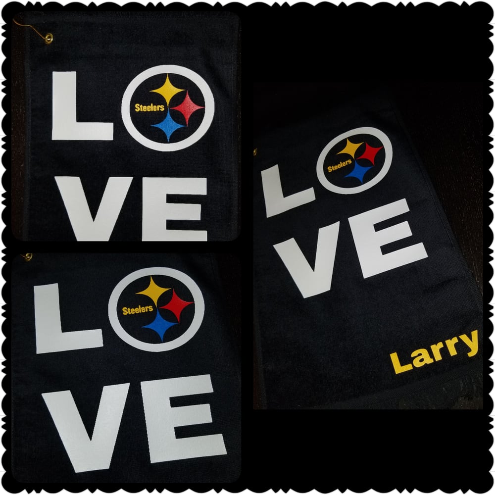 Image of Steelers LOVE Rally Towel