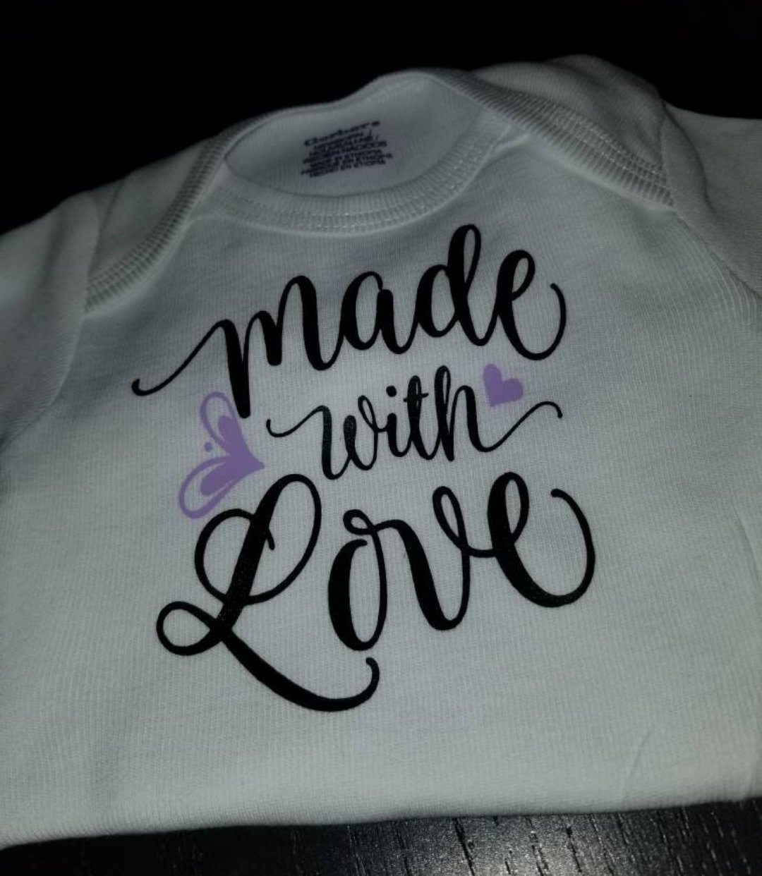 Image of Made With Love Baby Bib, Onesie and/or Tee