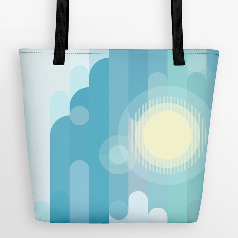 Image of Partly Cloudy Large Tote Bag
