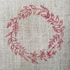 Feather Filled Wreath Pillow