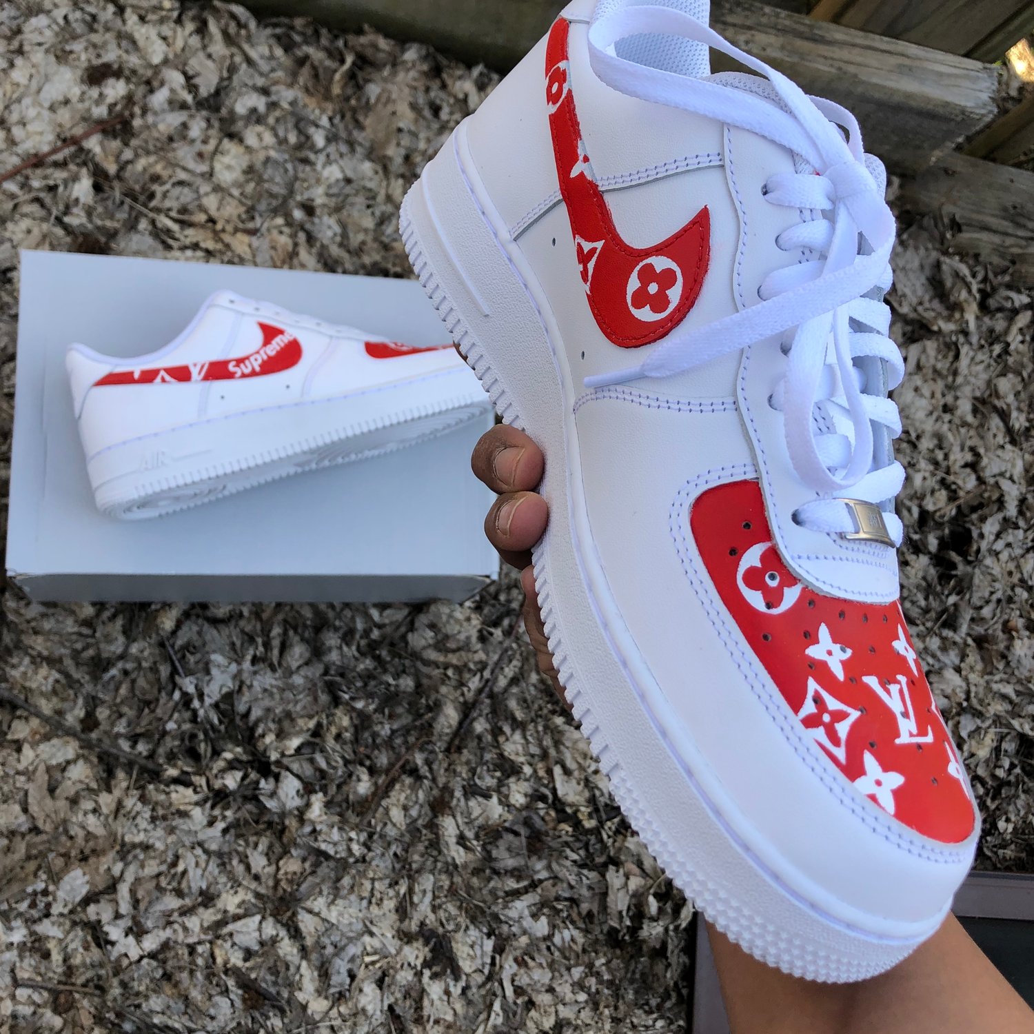 How To: Louis Vuitton (Supreme) Air Force Ones 