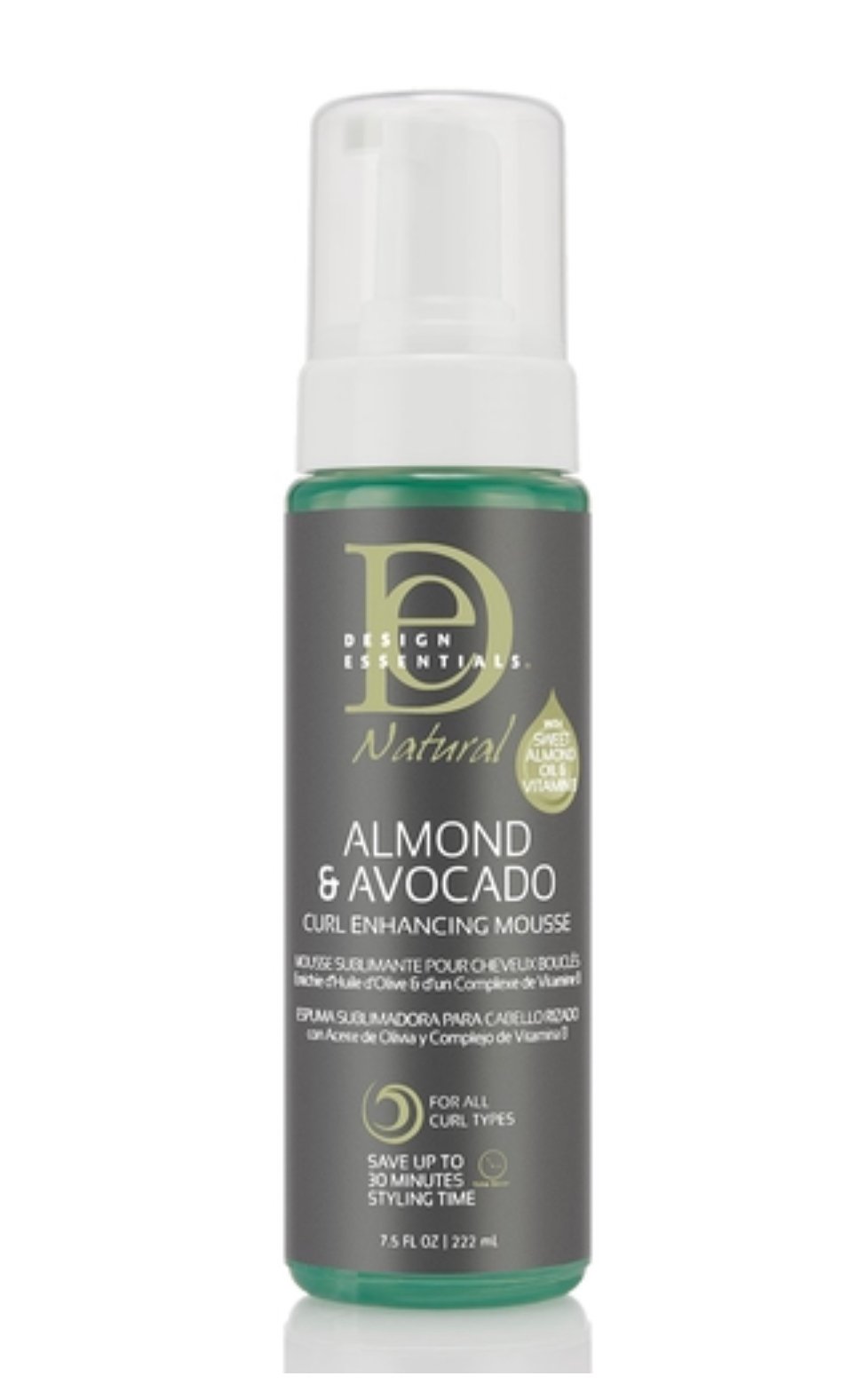 Image of DE NATURAL Almond & Avocado curl enhancing mousse