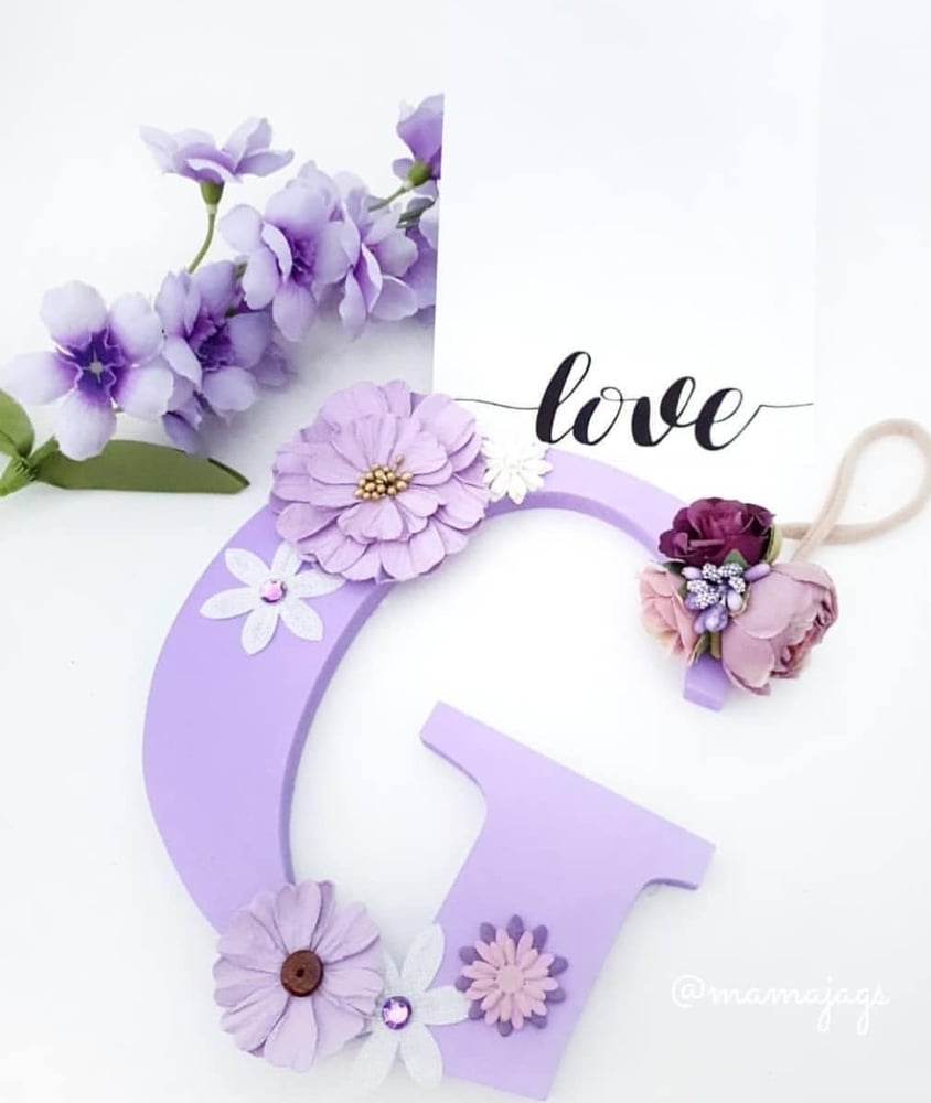 Image of Girls FLORAL Personalised Letters