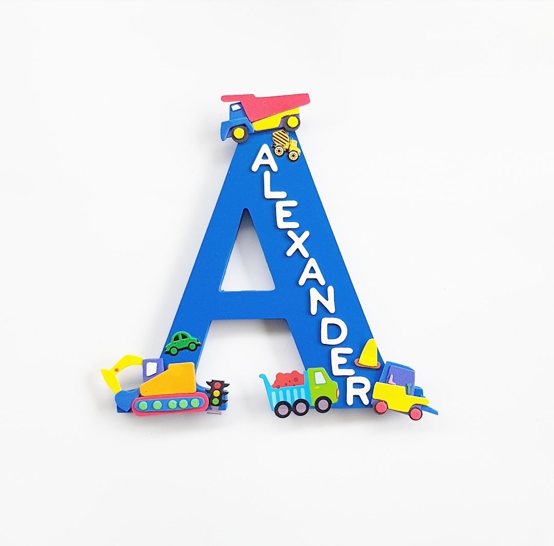 Image of Boys TRANSPORT Personalised Letters