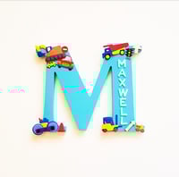 Image 4 of Boys TRANSPORT Personalised Letters