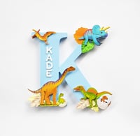 Image 5 of Boys DINOSAUR Personalised Letters