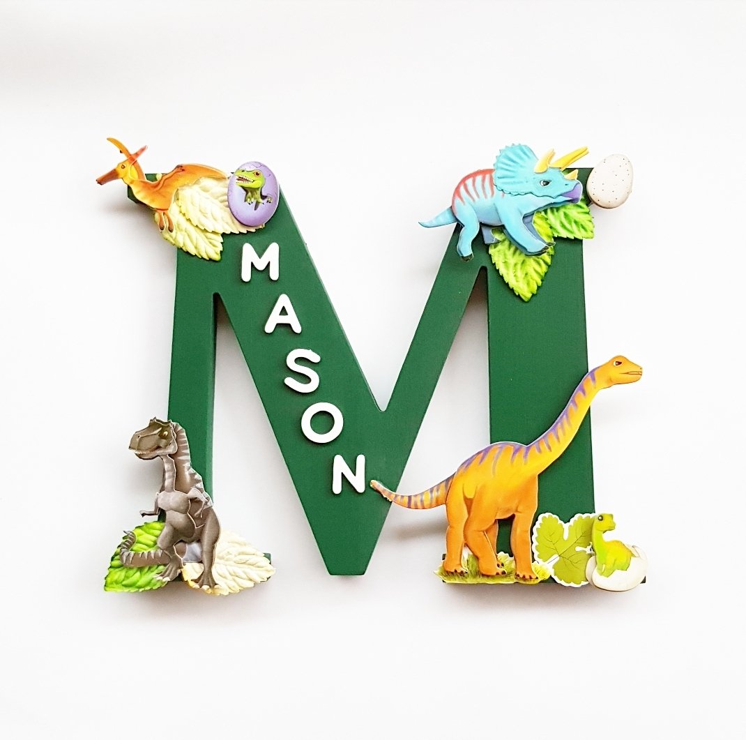 Image of Boys DINOSAUR Personalised Letters