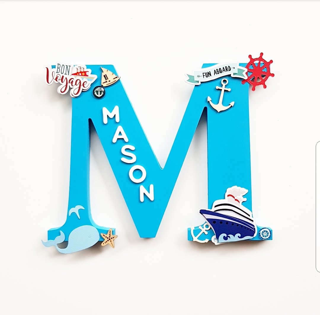 Image of Boys NAUTICAL/OCEAN Personalised Letters