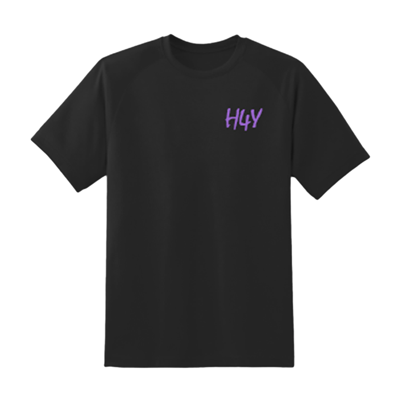 Image of h4y logo tee "purple" 