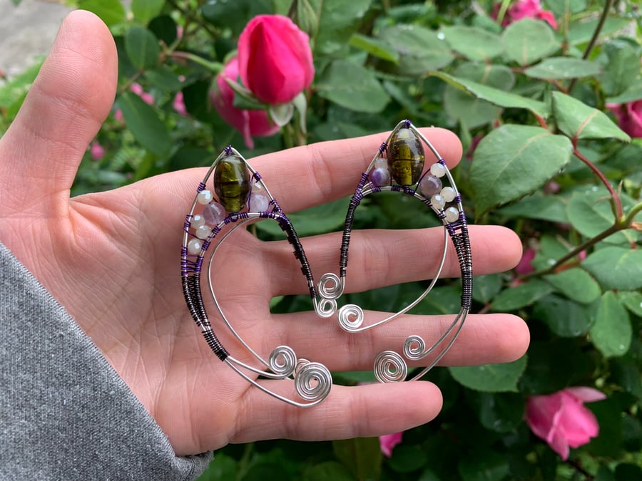 Image of Amethyst fae cuffs