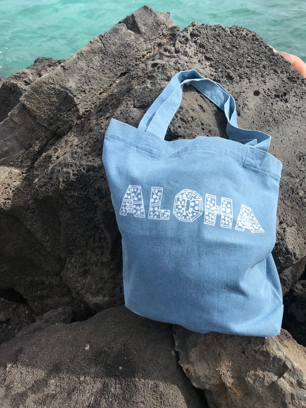 Image of Aloha Slice Denim Tote Bag