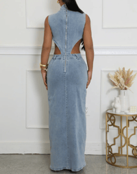 Image 3 of Just Like You Denim Dress 