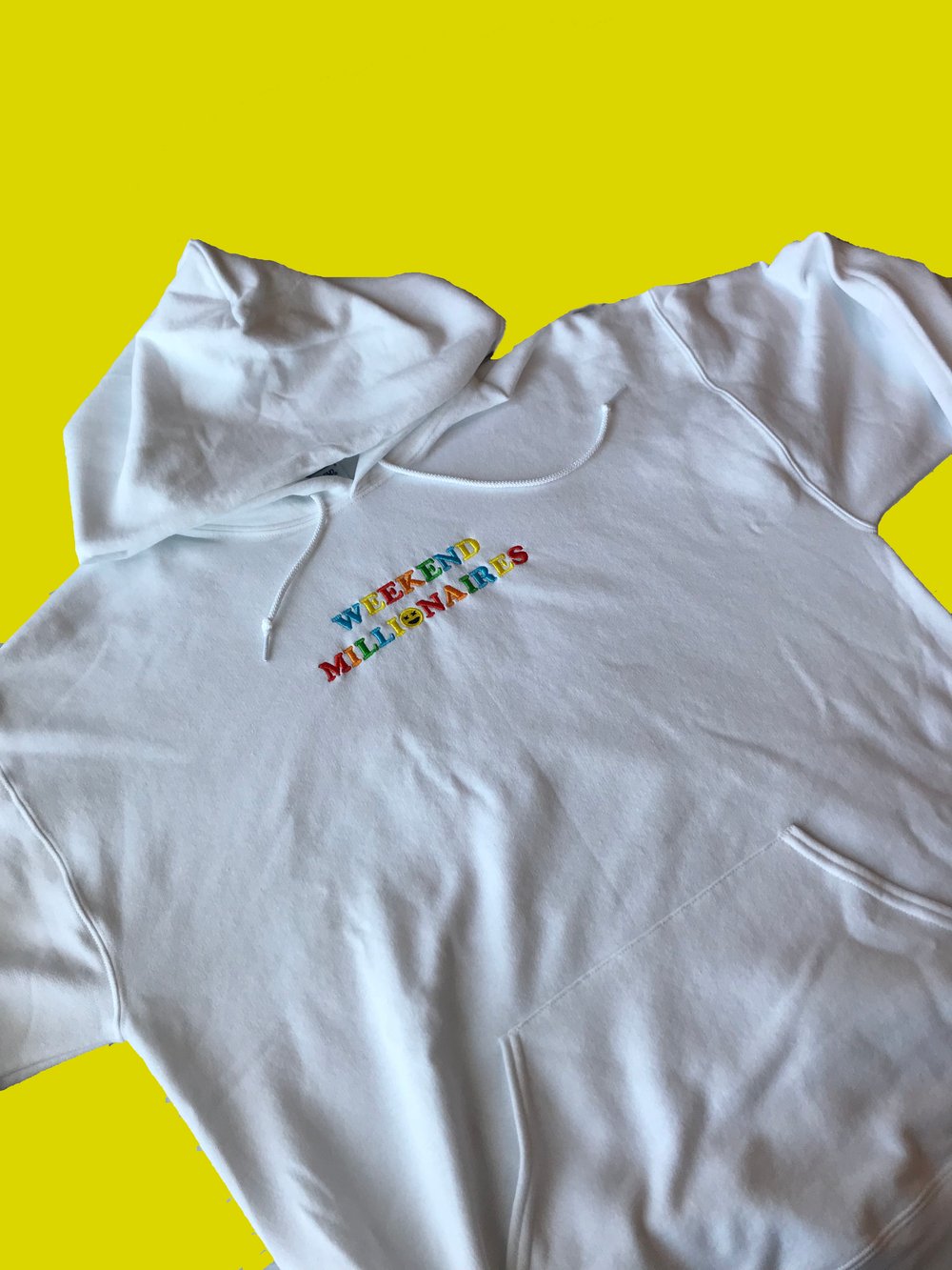 Weekend Millionaires Hoodie Cocaine White