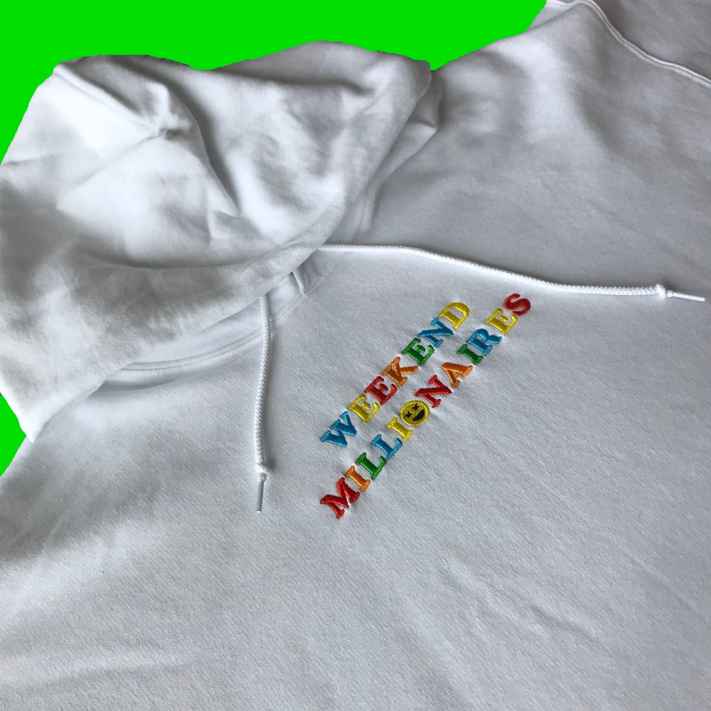Weekend Millionaires Hoodie Cocaine White
