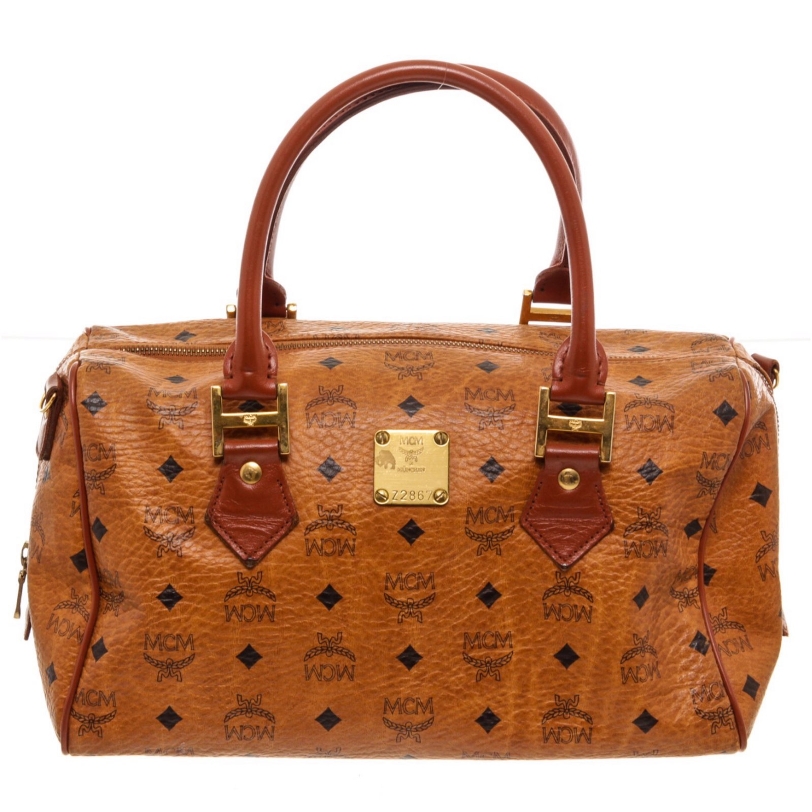 mcm boston top handle bolsa