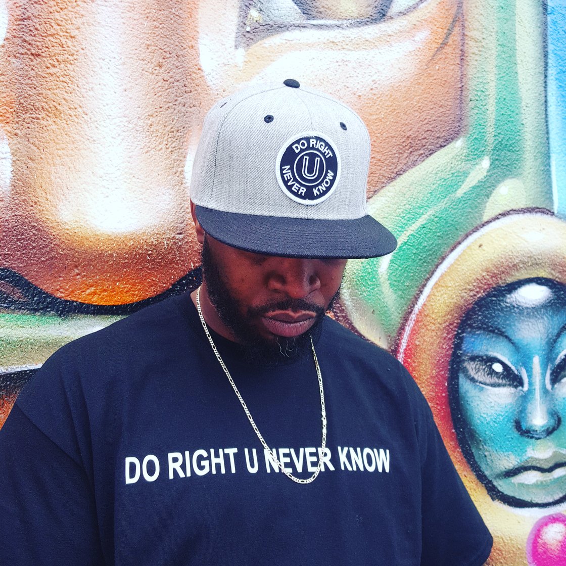 Image of "Do Right U Never Know" Black Tee