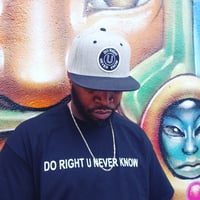 Image 2 of "Do Right U Never Know" Black Tee
