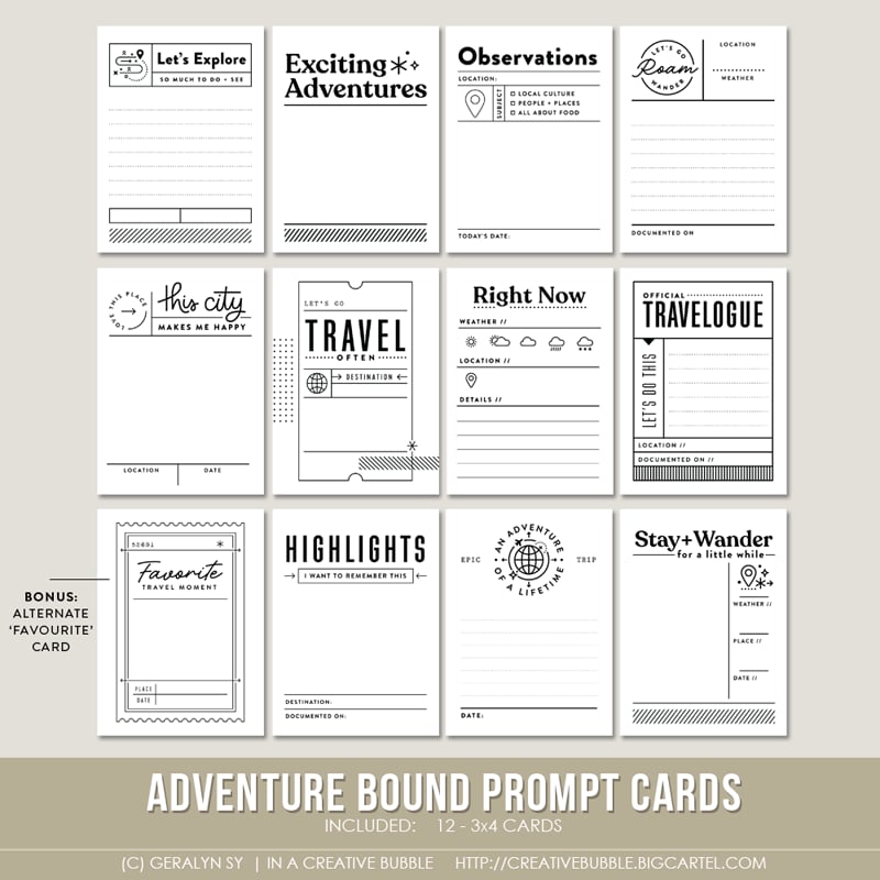 Image of Adventure Bound Prompt Cards (Digital)