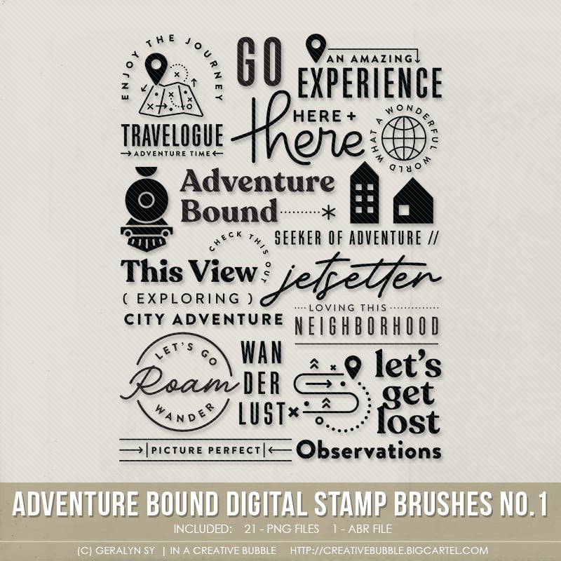 Image of Adventure Bound Stamp Brushes No.1 (Digital)