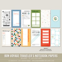 Image 1 of Bon Voyage Traveler's Notebook Papers (Digital)