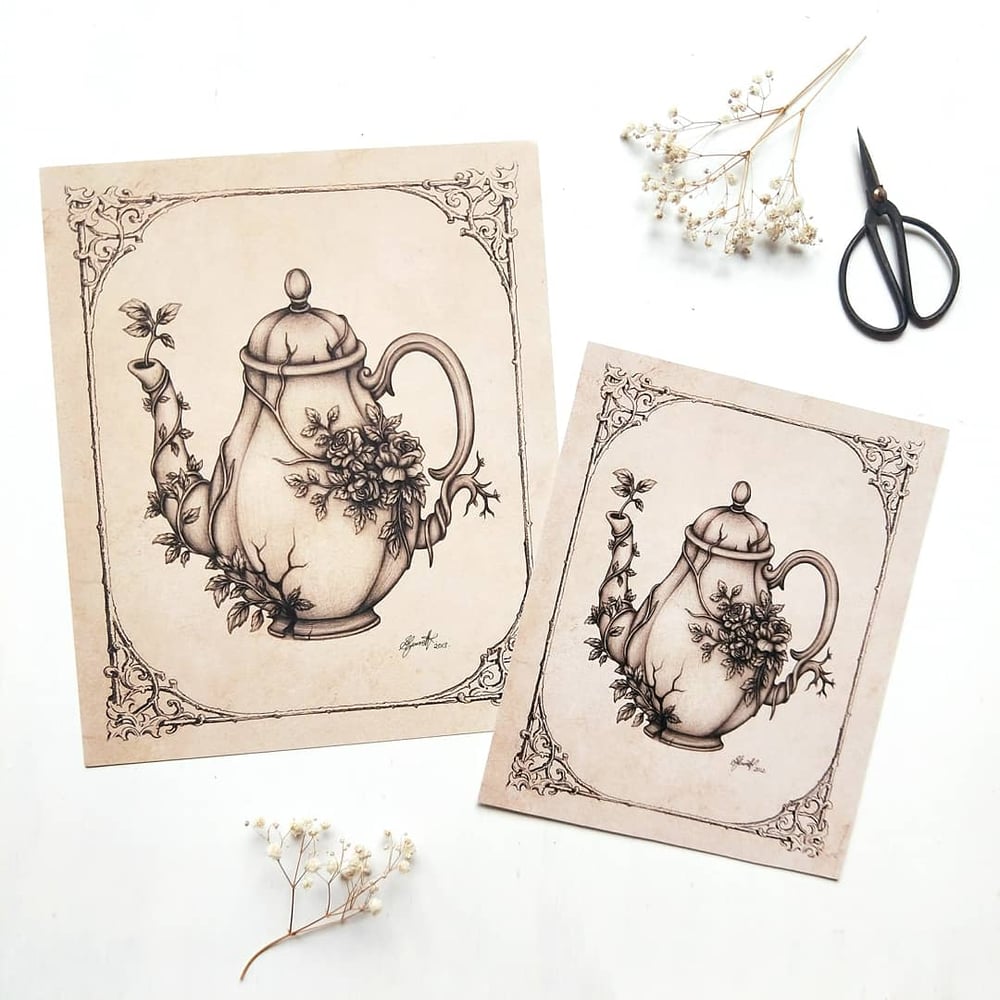 Image of Overgrown Teapot - Fine Art Print