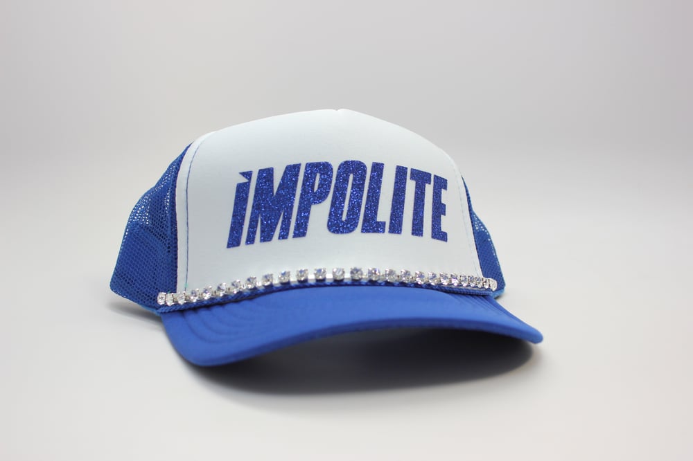 Image of iMPOLITE "Trucker Hat" Royal Blue