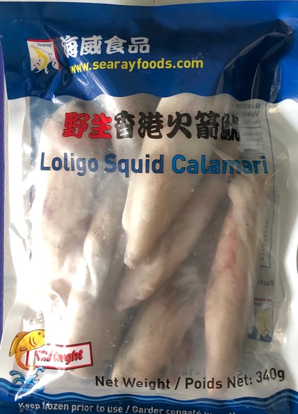 Image of Squid Loligo 10-14 or 8-10 340g