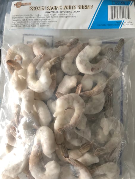 Image of Gold Label Shrimp Peeled Tail On 31-40 1.6 lb