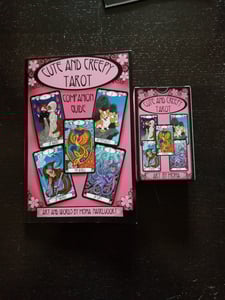 Image of SIGNED Cute & Creepy Tarot Deck Plus COMPANION Guide