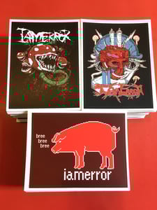 Image of IAMERROR - SHIRT STICKER 3-PAK (3" x 4")