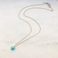 Image 2 of Sleeping Beauty Turquoise  Heart Necklace