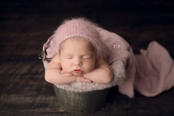Image of Angora Bonnet - dusty pink