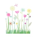 Flowers Garden Scene Wall Decals