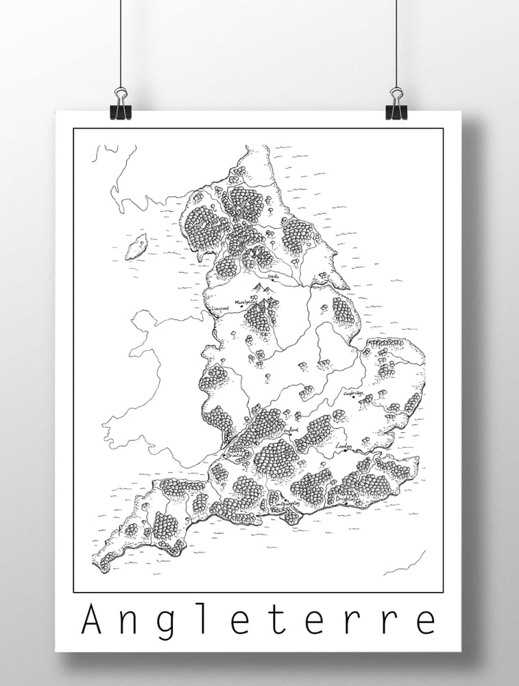 Image of Carte de l'Angleterre